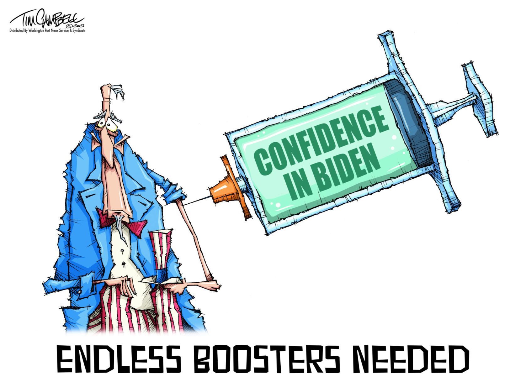 Tim Campbell cartoon